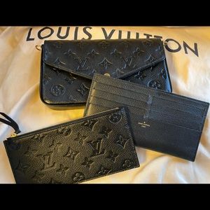 Louis Vuitton Empreinte Pochette Felicie Noir